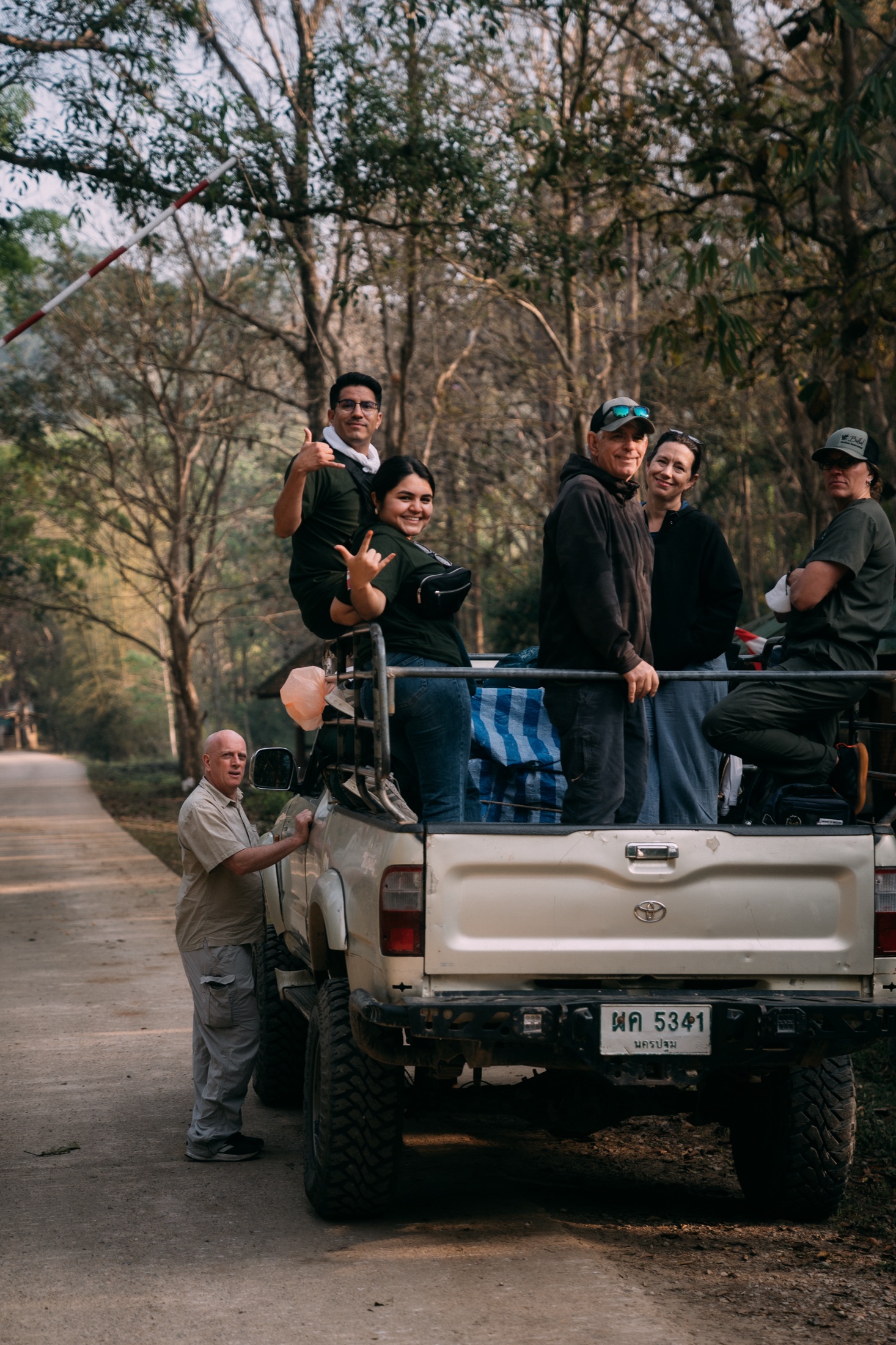 A dental team traveling to a clinic site